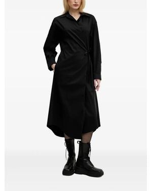 DIESEL Wraparound Shirt Dress - Black
