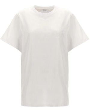 Max Mara Embroidered Crew-Neck T-Shirt - White
