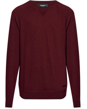 DSquared² Raglan-Sleeve Jumper - Red