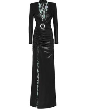 Philipp Plein Lining Flame ドレス - ブラック
