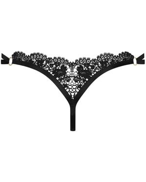 Maison Close Lace Briefs - Black