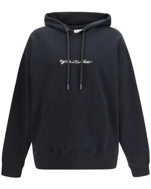 Off-White c/o Virgil Abloh Script Arrow Hoodie - Blue