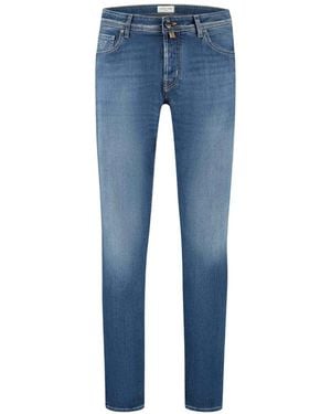 Jacob Cohen Bard Logo-Patch Slim-Fit Jeans - Blue