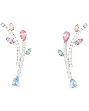 Swarovski X Ariana Grande Drop-Design Earrings - Natural