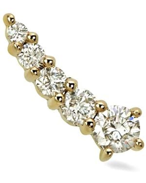 Lark & Berry Pendiente Shooting Star en oro amarillo de 14 ct con diamantes - Metálico