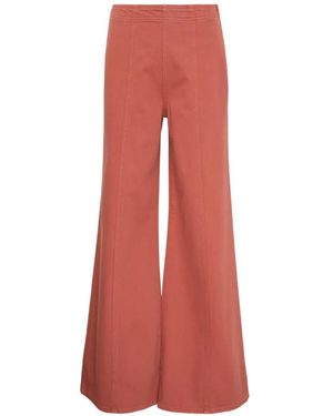 Ulla Johnson Bianca Wide-Leg Jeans - Red