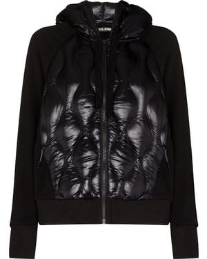 Holden Quilted Zip-Up Hoodie - Black