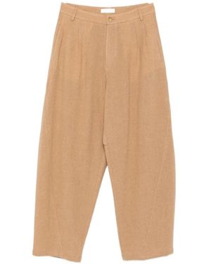 DARKPARK Phebe Pleated Wool Pants - White