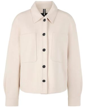 Marc Cain Tigermania Button-Up Cotton Jacket - Natural