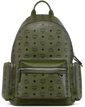 MCM Stark Visetos モノグラム バックパック M - グリーン