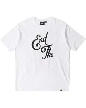 by Parra End The Loungechair Cotton T-Shirt - White