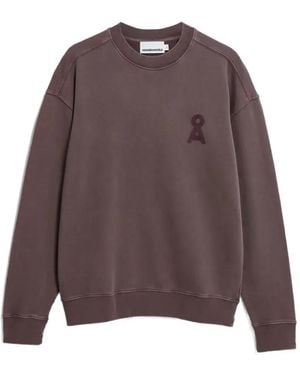 ARMEDANGELS Sweat Iconic Å Gmt Teint En Pièce - Brown