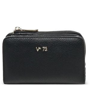 V73 Cartera Con Cierre De Cremallera - Negro