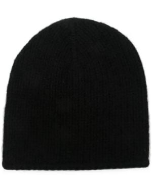 Liska Ottie Cashmere Beanie Hat - Black