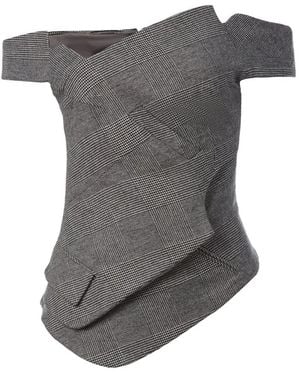 Monse Deconstructed Asymmetric Top - Gray