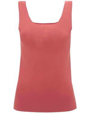 JW Anderson Jwエンブロイダリー トップ - レッド