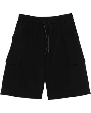 Juun.J Short À Poches Zippées - Black