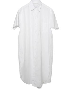 Niccolò Pasqualetti Short-Sleeve Shirt Dress - White