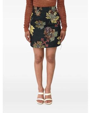Off-White c/o Virgil Abloh Arrow Crossjacquard Mini Skirt - Black