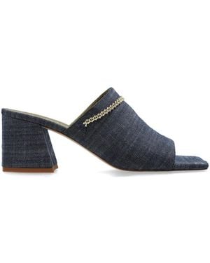 MARIA LUCA 60Mm Messalina Sandals - Blue