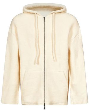 Laneus Zip-Up Hoodie - Natural