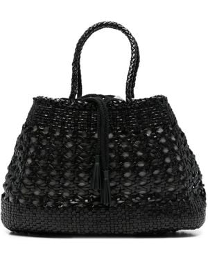 Dragon Diffusion Sac Cabas Santa Cano À Design Tressé - Black