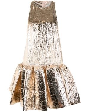 Zimmermann Metallic-Finish Dress - Natural