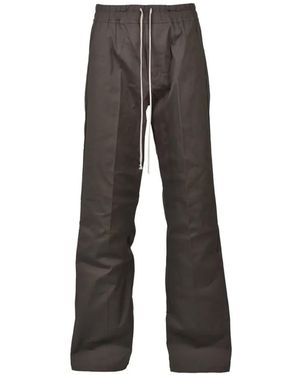 Rick Owens Dietrich Drawstring-Waist Pocket-Detail Trousers - Grey