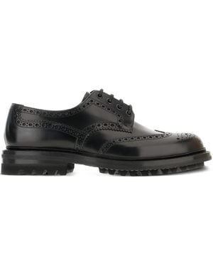 Church's Brogue Derby Schoenen Met Wingtip - Zwart