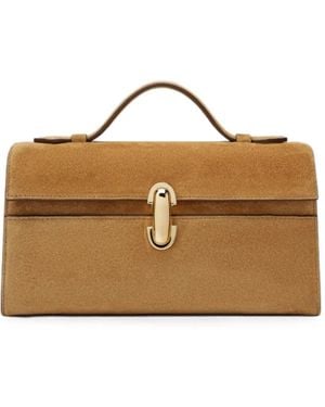 SAVETTE Symmetry Pochette Clutch Bag - Brown