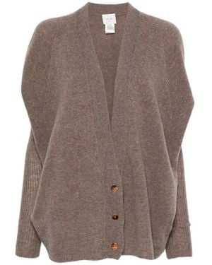 Alysi V-Neck Cardigan - Brown