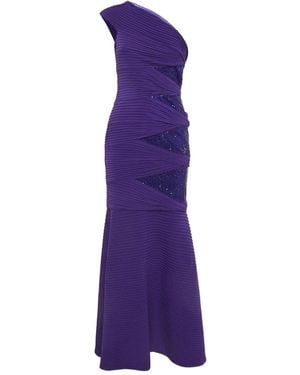 Tadashi Shoji Pintuck Gown - Purple