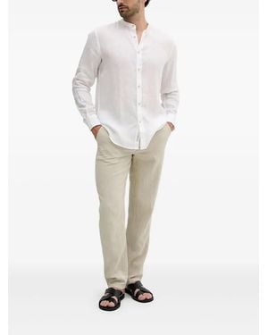 Liu Jo Camisa con cuello mao - Blanco