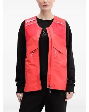 Peak Performance Zip-Front Paneled Gilet - Red