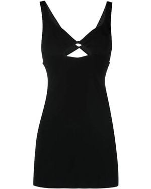 Ami Paris Cut-Out Detail Mini Dress - Black