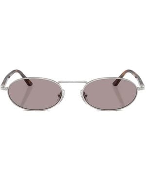 Persol Oval-Frame Sunglasses - Metallic