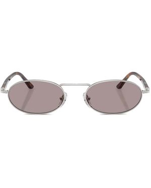 Persol Oval-Frame Sunglasses - Metallic