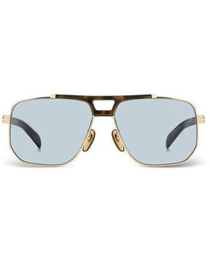 David Beckham Pilot-Frame Sunglasses - Metallic