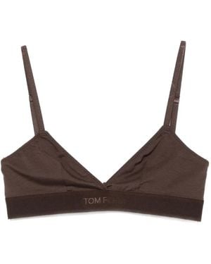 Tom Ford Triangle-Shape Bra - Brown
