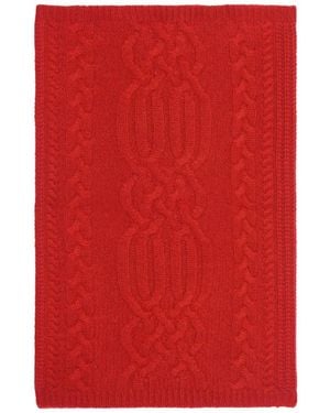Bompard Cable-Knit Neck Warmer - Red