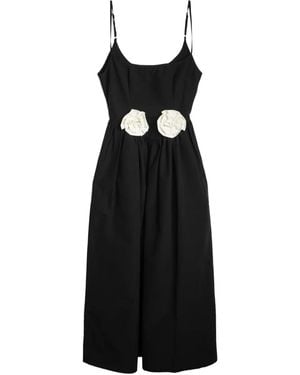 Ciao Lucia Rose-Embellishment Dress - Black