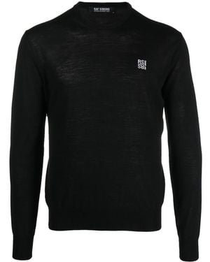 Raf Simons ファインニット セーター - ブラック