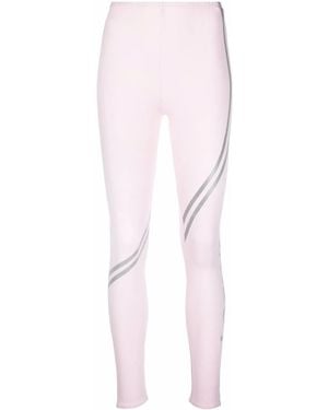 Loewe Logo-Print Stretch Leggings - Pink
