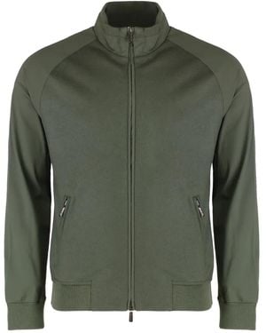 Moorer Jersey Con Cremallera - Verde