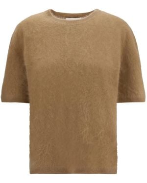 Lisa Yang Maren Short-Sleeve Top - Natural