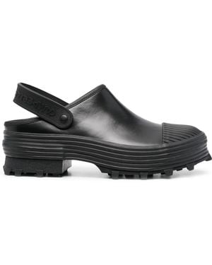 CAMPERLAB Chunky Logo-Strap Mules - Black