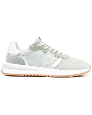 Philippe Model Low-Top Suede Sneakers - White