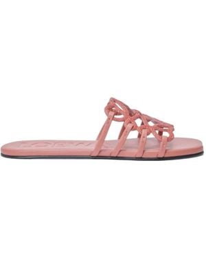 Loewe Petal Anagram Sliders - Pink