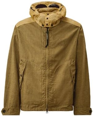 C.P. Company Goggle-Detail Rafia-R Jacket - Green