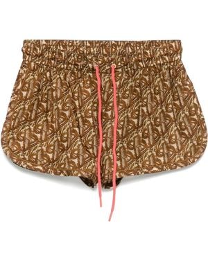 Zimmermann Silk Shorts - Brown
